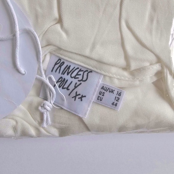 Princess Polly, Women's Nixi Romper Tie Front Playsuit -White. Size: 12(US). NWT - Picture 3 of 7